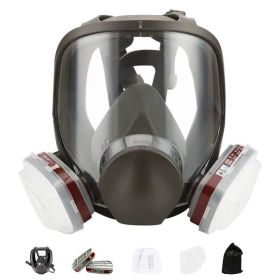 6800 Full Face Gas Mask 15 IN 1 Chemical Vapor Paint Spray Respirator With Filter (Option: 1PC)